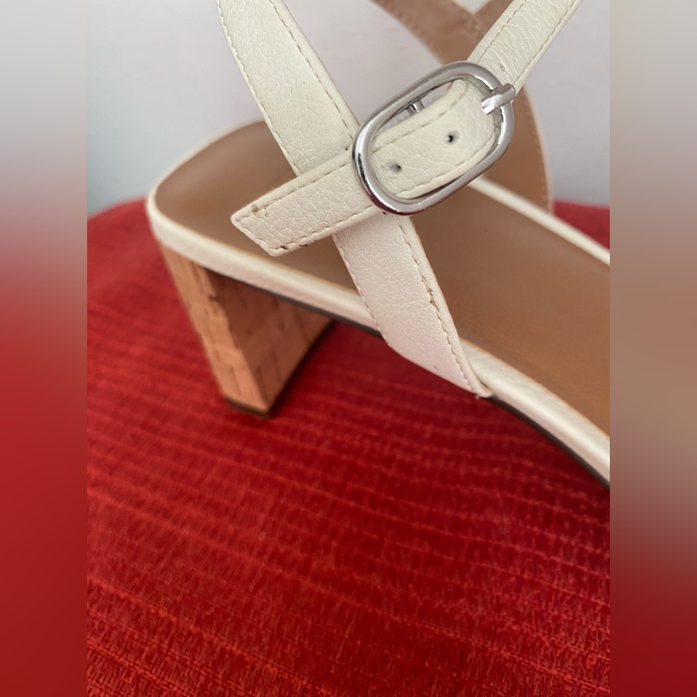 NWT.. WOMENS STRAPPY CORK HEEL SANDALS - Picture 11 of 16